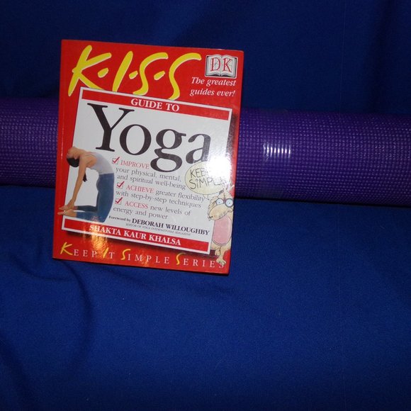 COPY - DK Keep It Simple Series (KISS) Yoga Book & New Purple 5 mm Yoga Mat - Picture 4 of 16